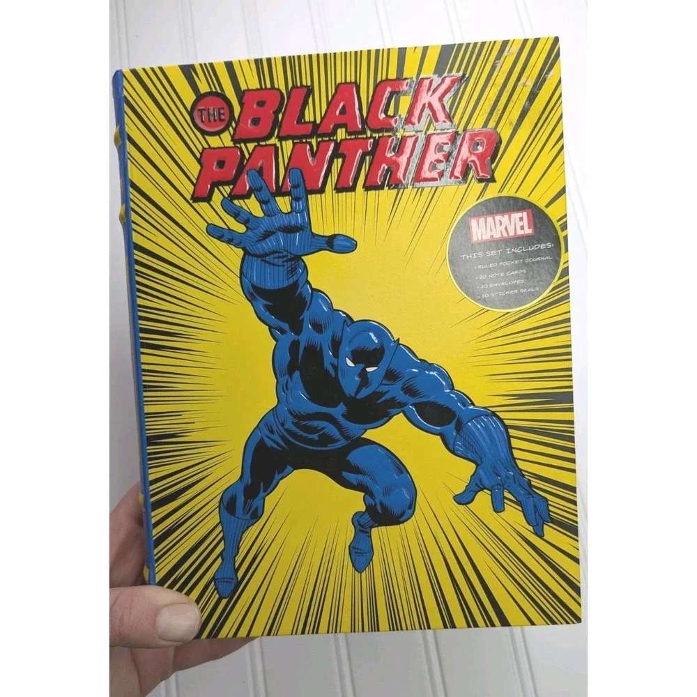 Marvel Comics The Black Panther Deluxe Note Card Set Book Box Stickers‎ New 2018